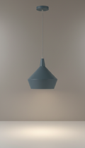Slate blue pendant light